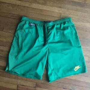 👟⛰ Nike Steve Prefontaine Sz Med “Stop Pre” Pre Lives Green Yellow Shorts 🏜👟